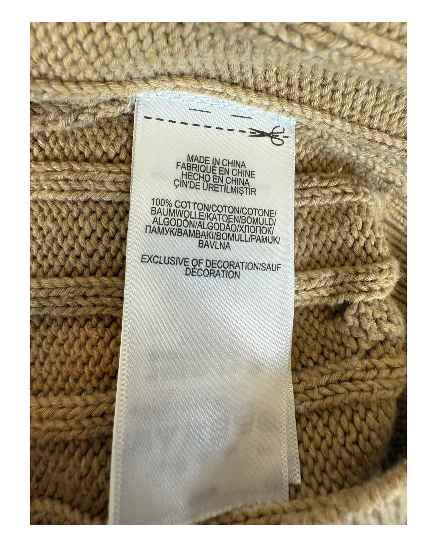 Polo Ralph Lauren Zopfmuster Cardigan beige Größe M