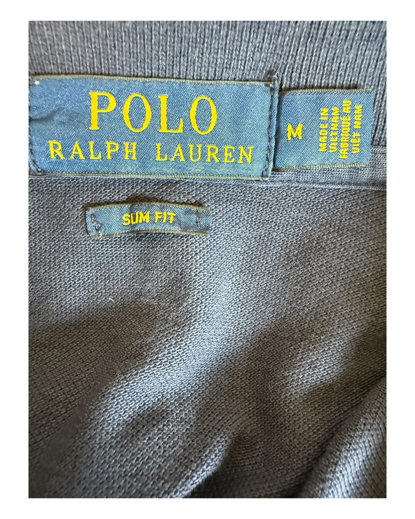 Polo Ralph Lauren langärmliges Poloshirt marineblau Größe M