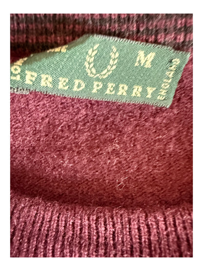 Fred Perry Pullover bordeauxrot Größe M