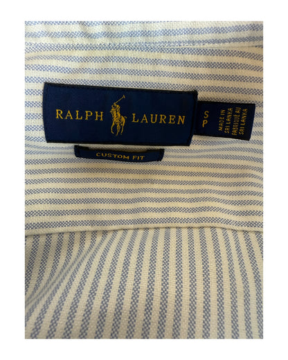 Polo Ralph Lauren Oxford Bluse hellblau weiß gestreift Größe S