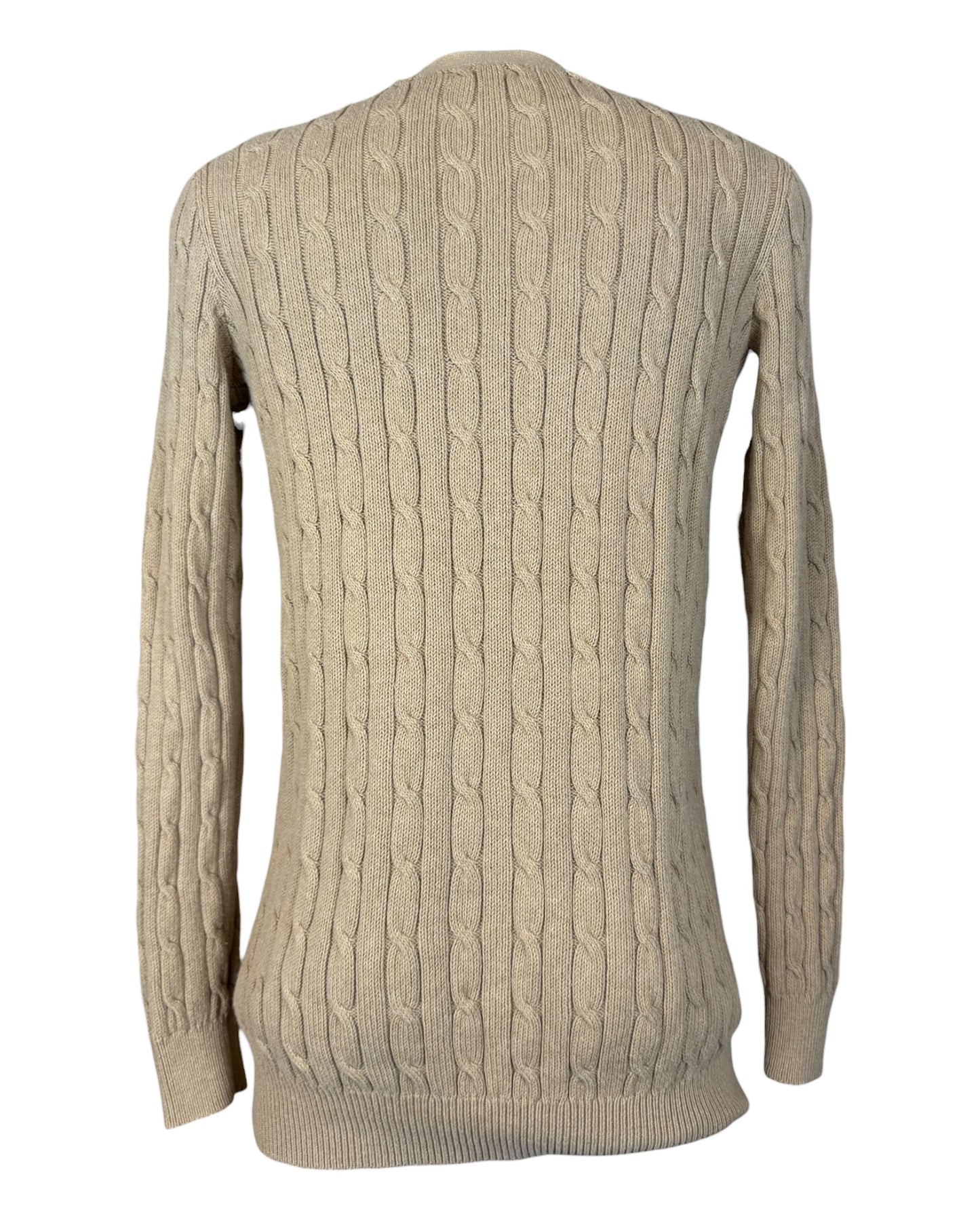 Polo Ralph Lauren Zopfmuster Cardigan beige Größe M