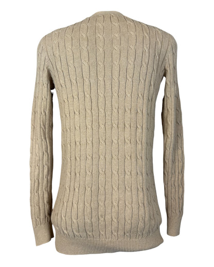 Polo Ralph Lauren Zopfmuster Cardigan beige Größe M