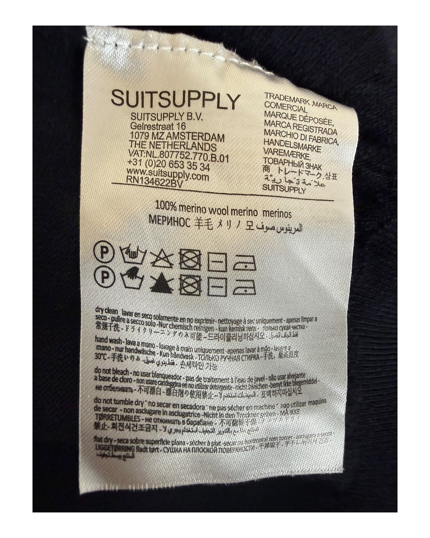 Suit Supply Pullover marineblau Größe M