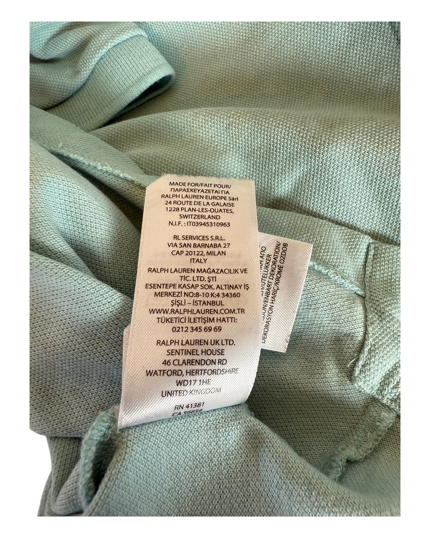 Polo Ralph Lauren Poloshirt türkis Größe L