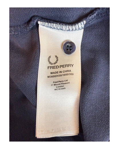 Fred Perry Poloshirt marineblau Größe M