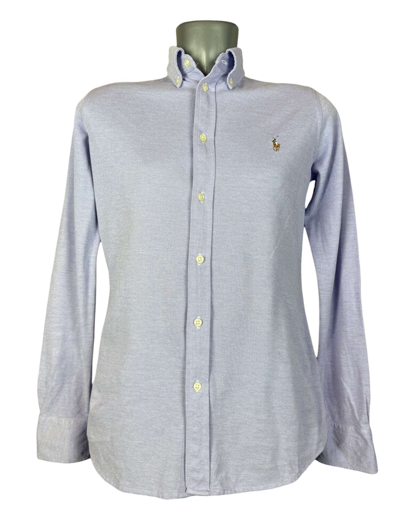 Polo Ralph Lauren Knit Oxford Bluse flieder Größe M