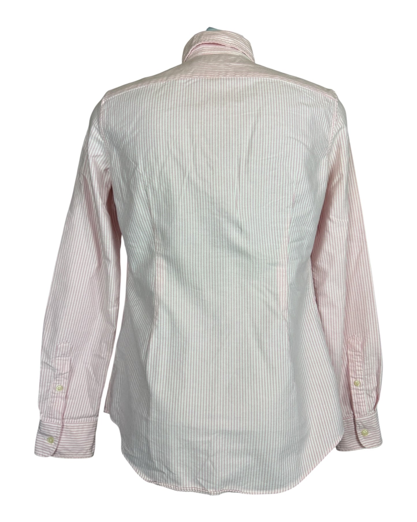 Polo Ralph Lauren Oxford Bluse rosa weiß gestreift Größe M