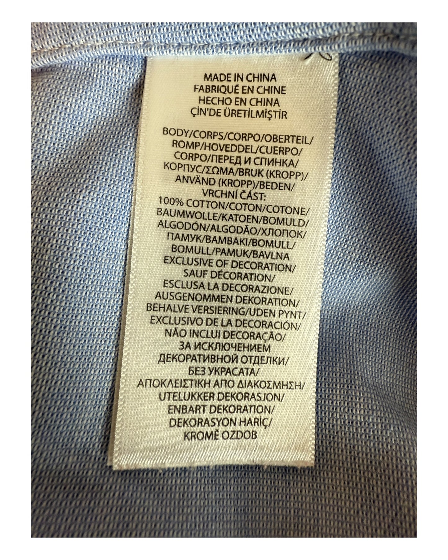 Polo Ralph Lauren Knit Oxford Bluse hellblau Größe S