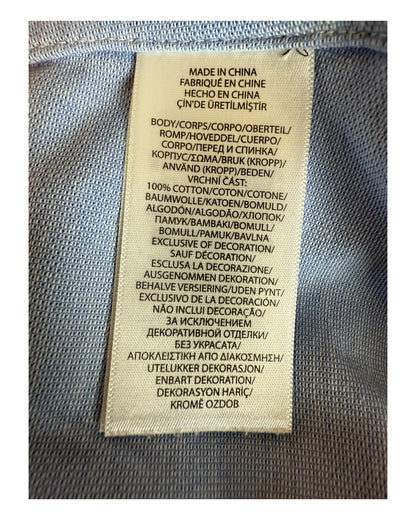 Polo Ralph Lauren Knit Oxford Bluse hellblau Größe S