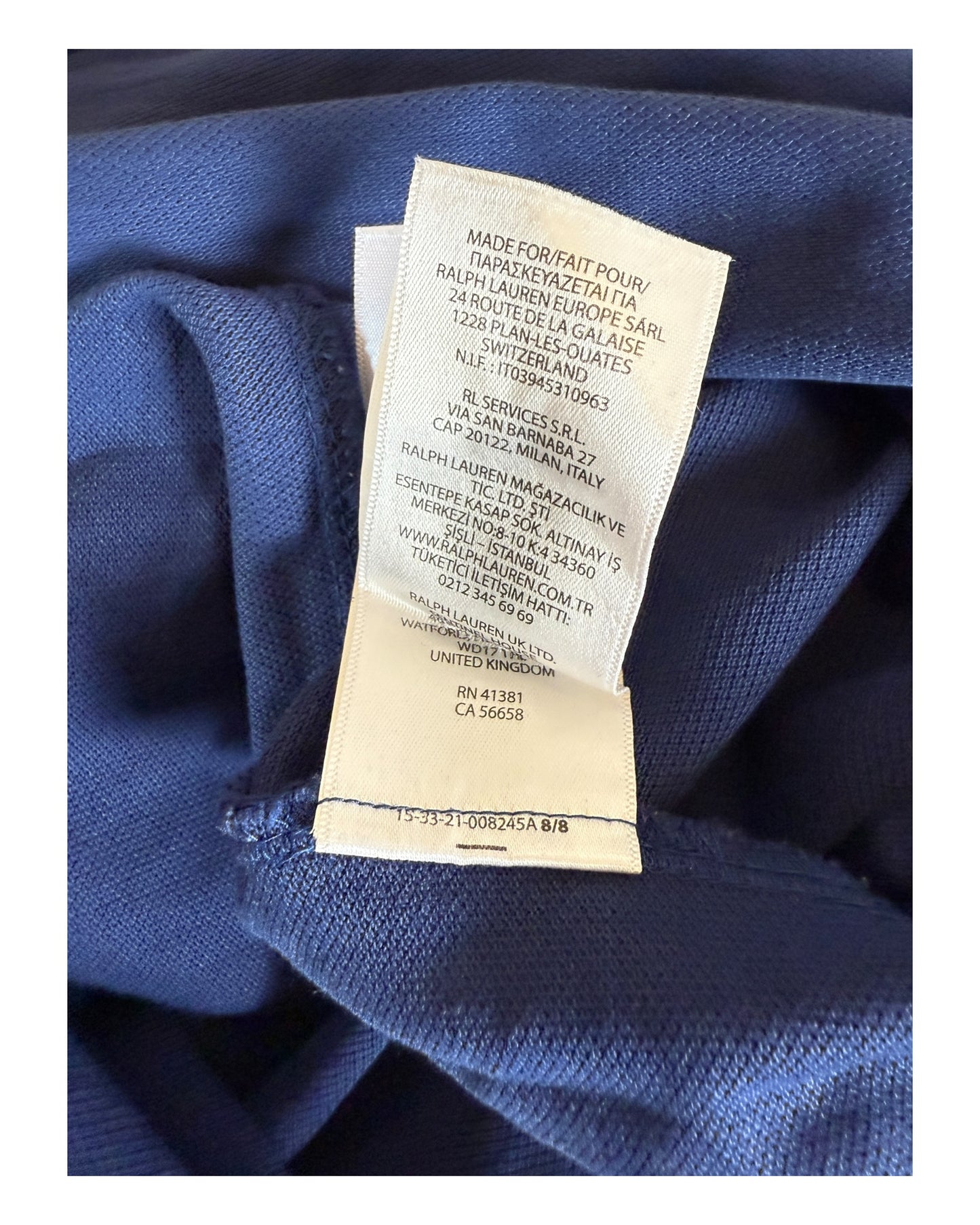 Polo Ralph Lauren Poloshirt marineblau Größe L