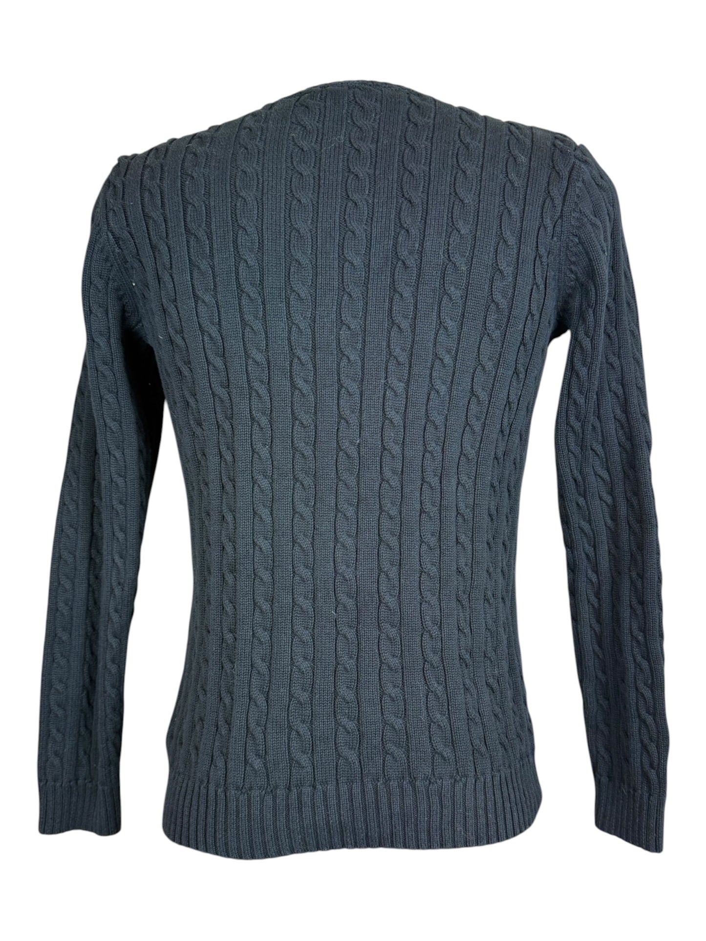 Polo Ralph Lauren Zopfmuster Pullover schwarz Größe M