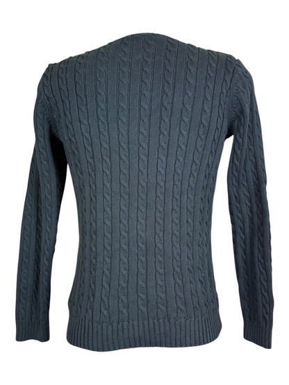Polo Ralph Lauren Zopfmuster Pullover schwarz Größe M