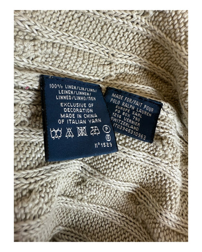 Polo Ralph Lauren Zopfmuster Pullover beige Größe S