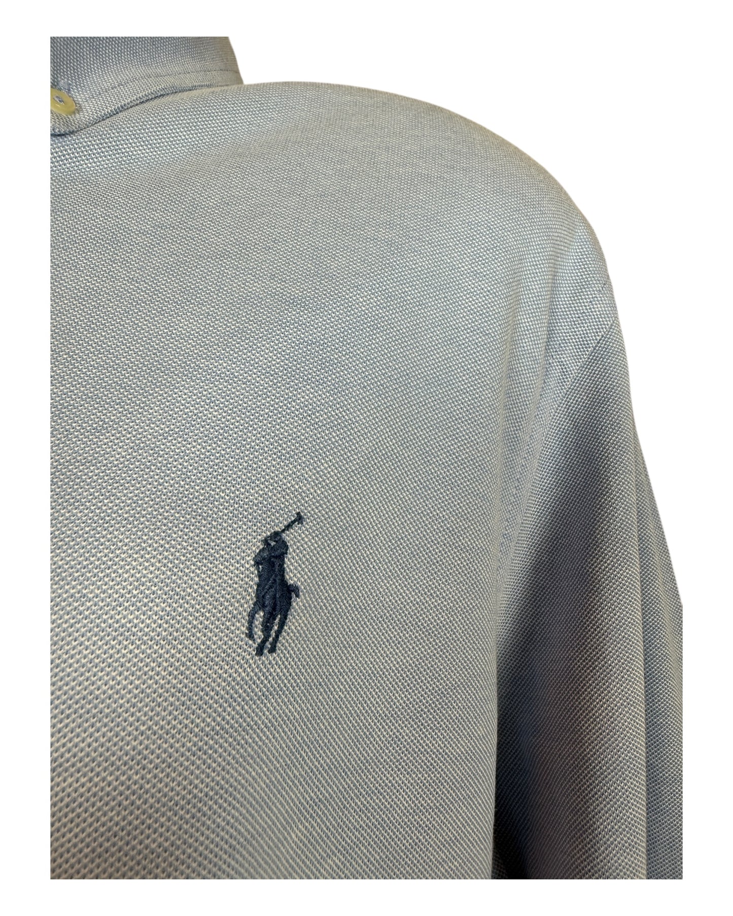 Polo Ralph Lauren Knit Oxfordhemd hellblau Größe L