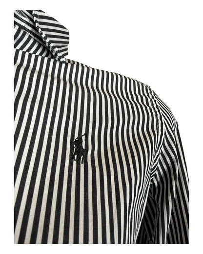 Polo Ralph Lauren Bluse schwarz weiß gestreift Größe M