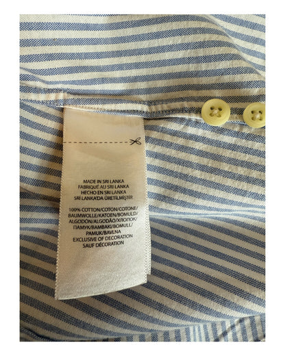 Polo Ralph Lauren Oxfordhemd Bluse hellblau weiß gestreift Größe M