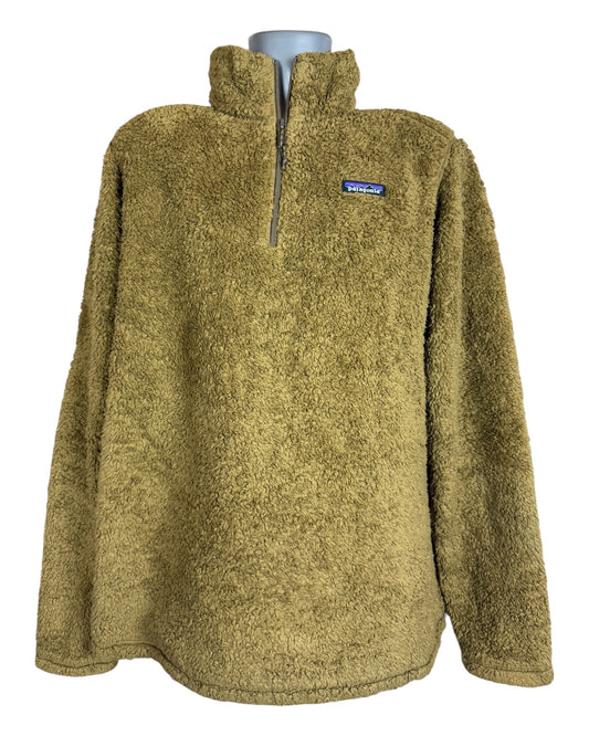Patagonia Fleece Half Zip Pullover ocker Größe L