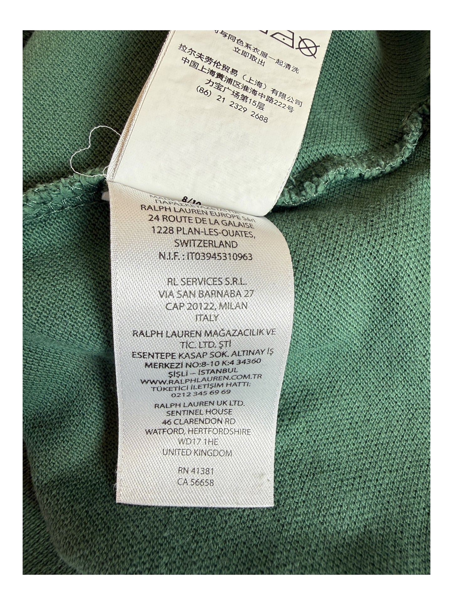 Polo Ralph Lauren Poloshirt grün Größe L