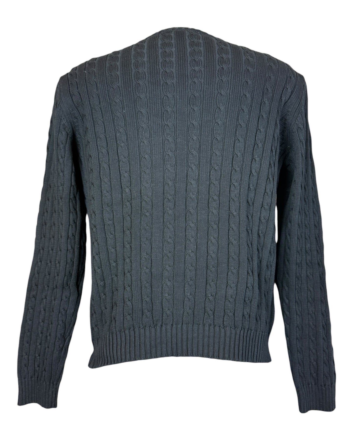 Polo Ralph Lauren Zopfmuster Pullover schwarz Größe L