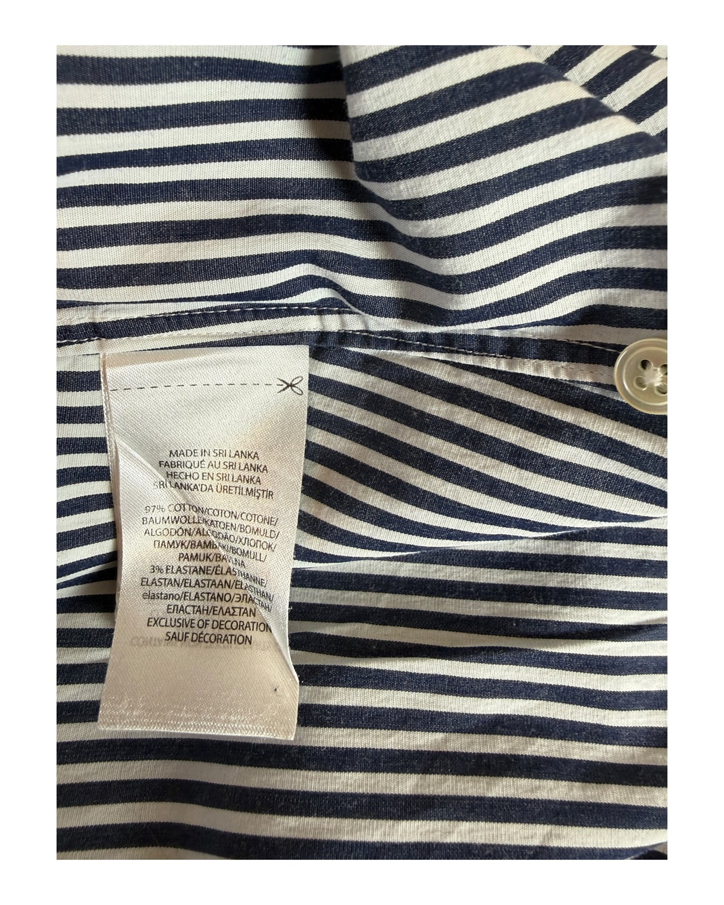 Polo Ralph Lauren Bluse schwarz weiß gestreift Größe S