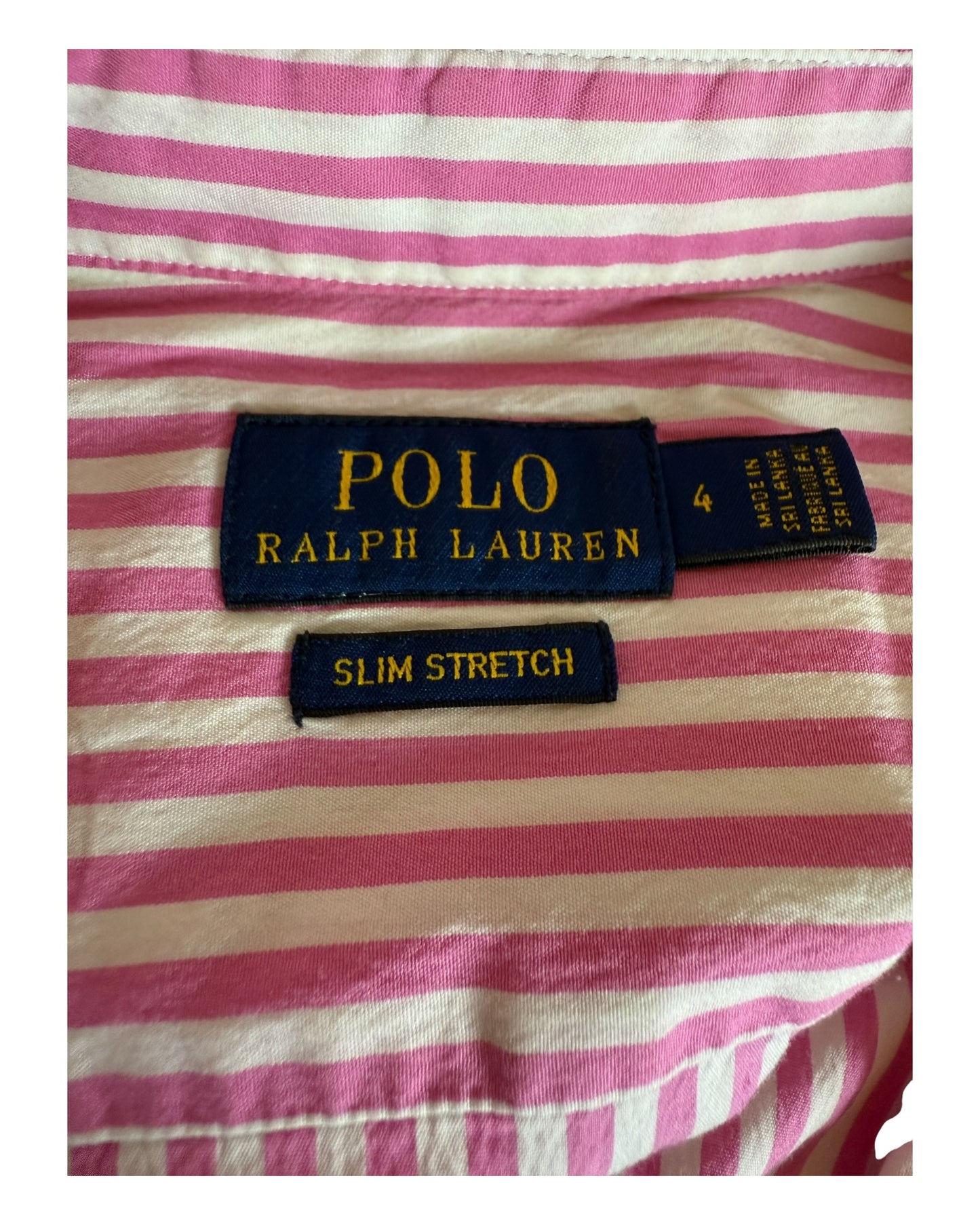 Polo Ralph Lauren Bluse pink weiß gestreift Größe S