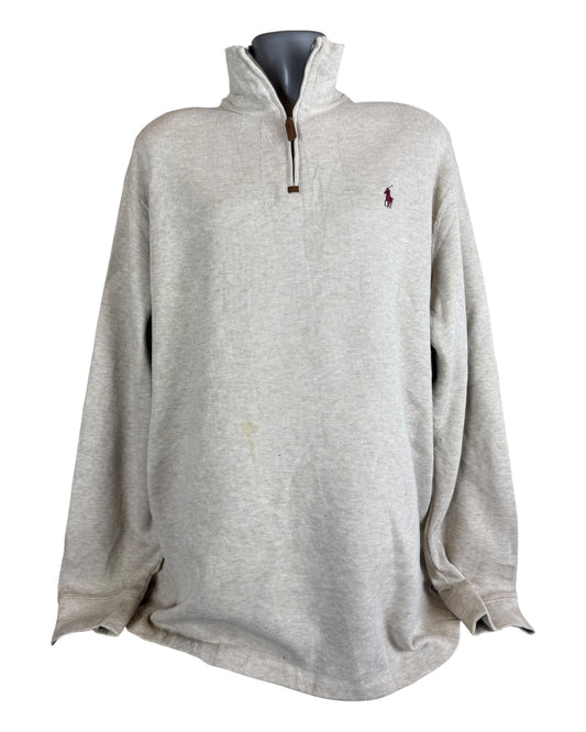 Polo Ralph Lauren Half Zip Pullover beige Größe XL