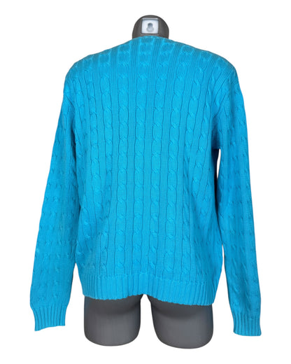 Polo Ralph Lauren Zopfmuster Pullover trükis Größe M