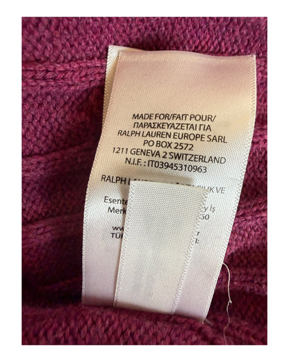 Polo Ralph Lauren Zopfmuster Pullover pink Größe M