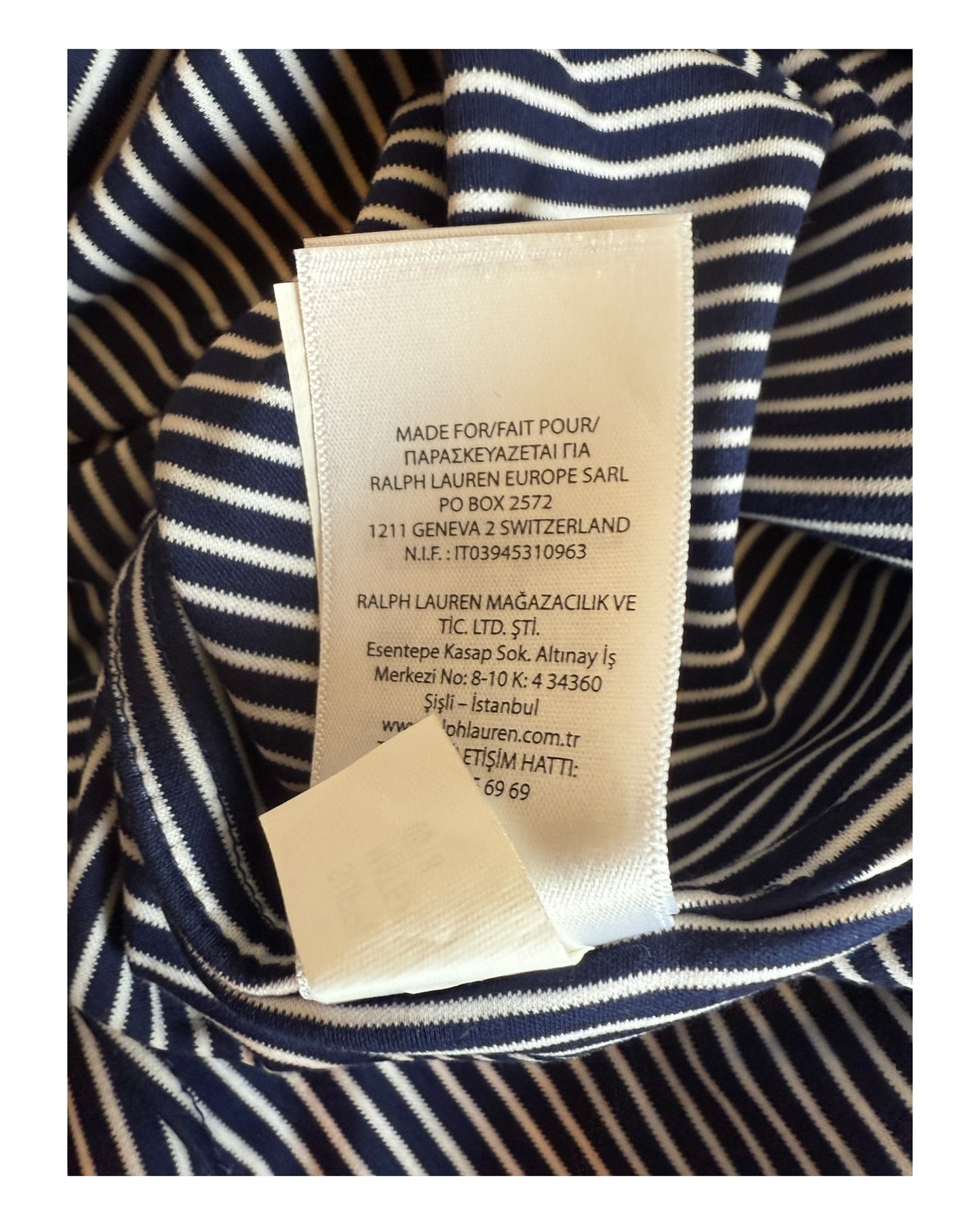 Polo Ralph Lauren Bluse schwarz weiß gestreift Größe M