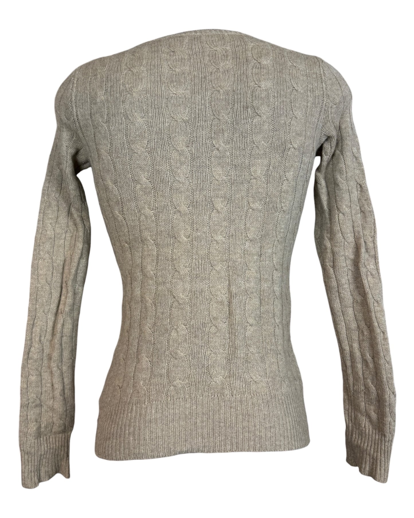 Polo Ralph Lauren Zopfmuster Pullover beige Größe M