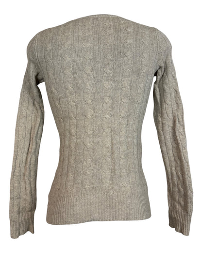 Polo Ralph Lauren Zopfmuster Pullover beige Größe M