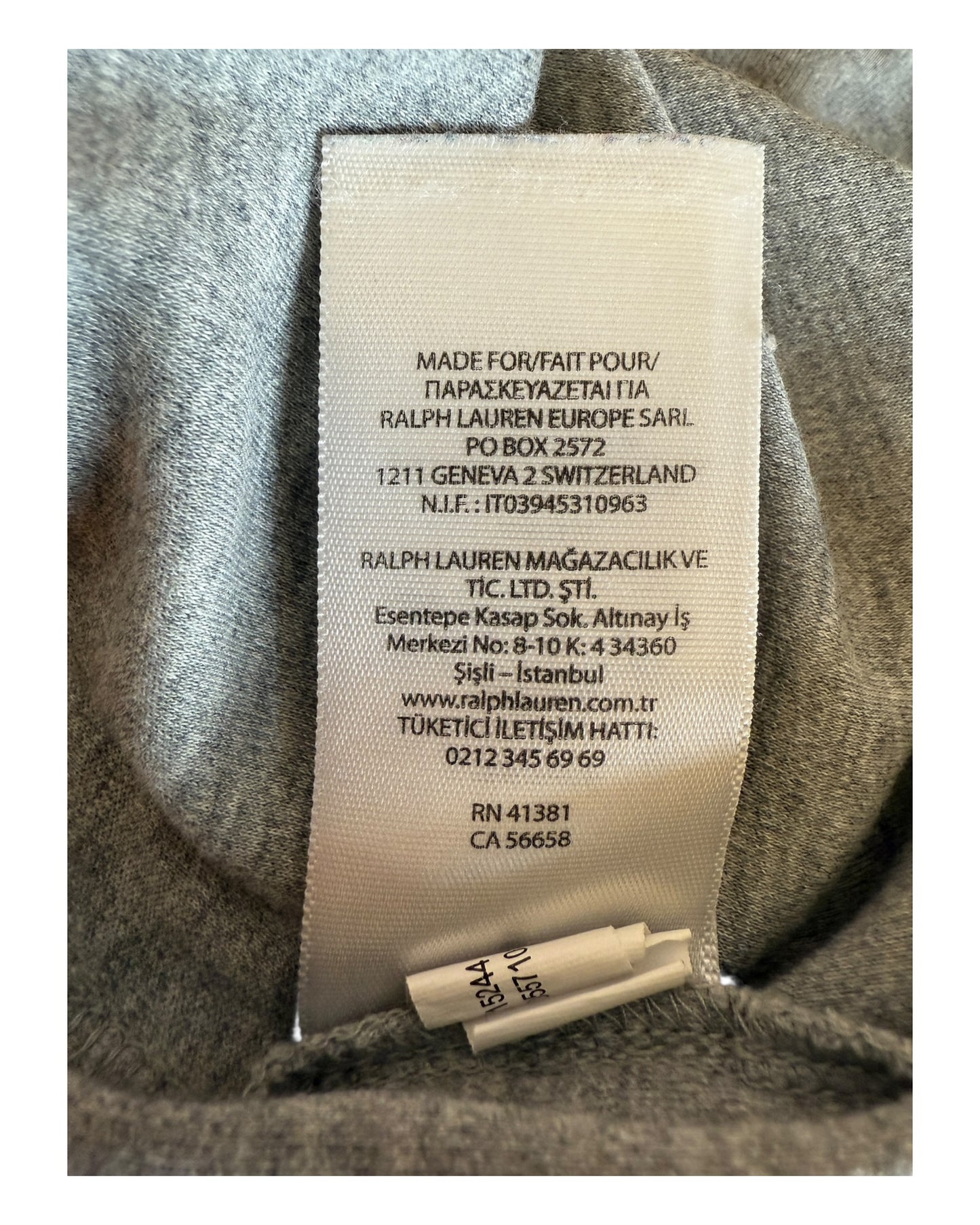 Polo Ralph Lauren Poloshirt grau Größe L