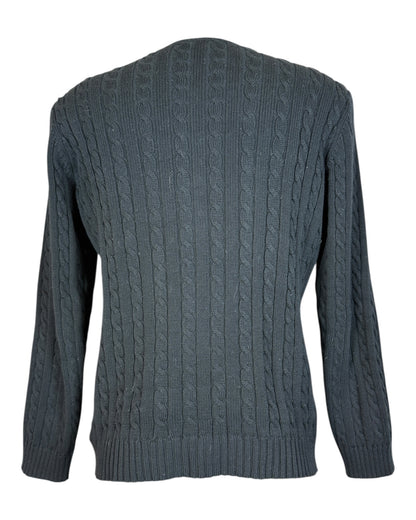 Polo Ralph Lauren Zopfmuster Pullover schwarz Größe M