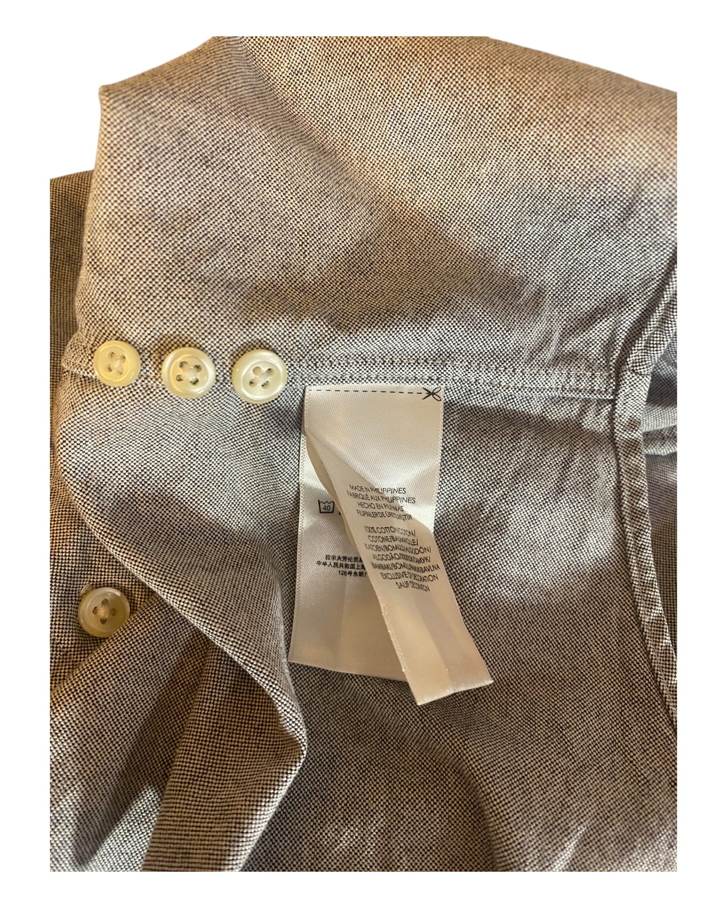 Polo Ralph Lauren Oxfordhemd grau Größe L
