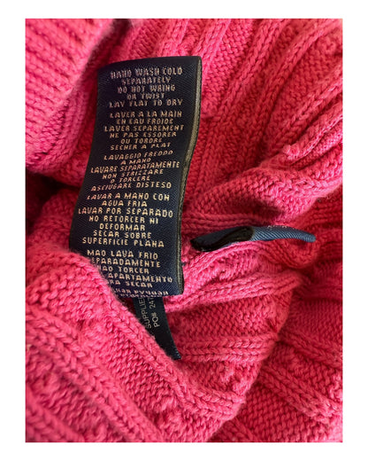 Polo Ralph Lauren Zopfmuster Cardigan pink Größe M