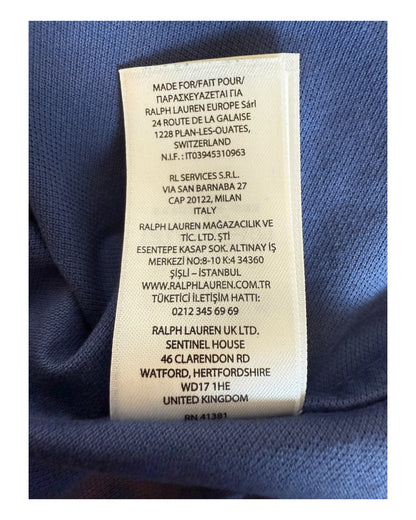 Polo Ralph Lauren Knit Oxford Bluse marineblau Größe S