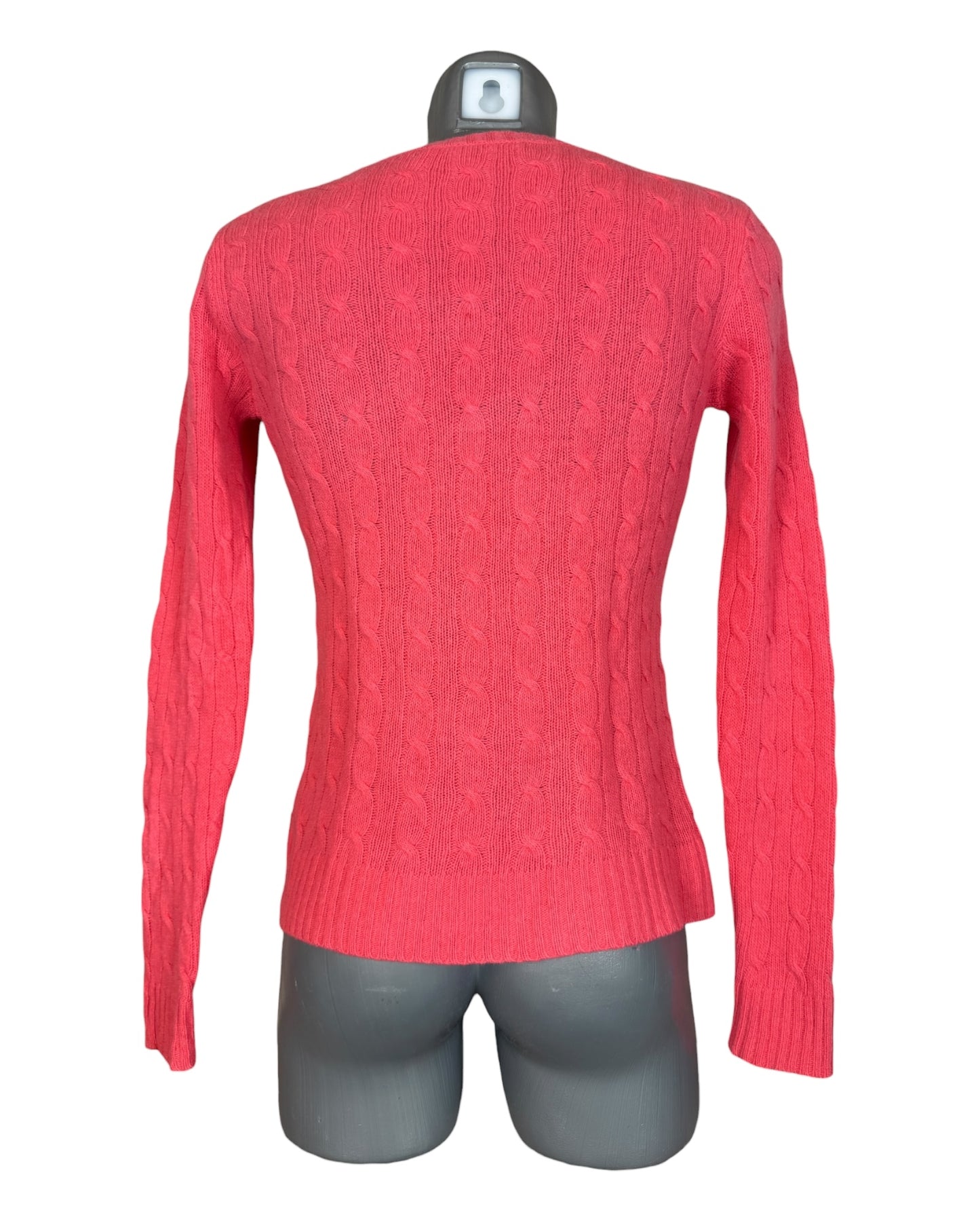 Polo Ralph Lauren Zopfmuster Pullover rosa Größe S