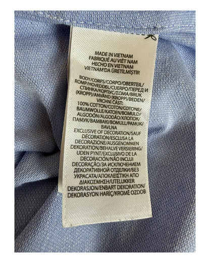 Polo Ralph Lauren Knit Oxford Bluse hellblau Größe S