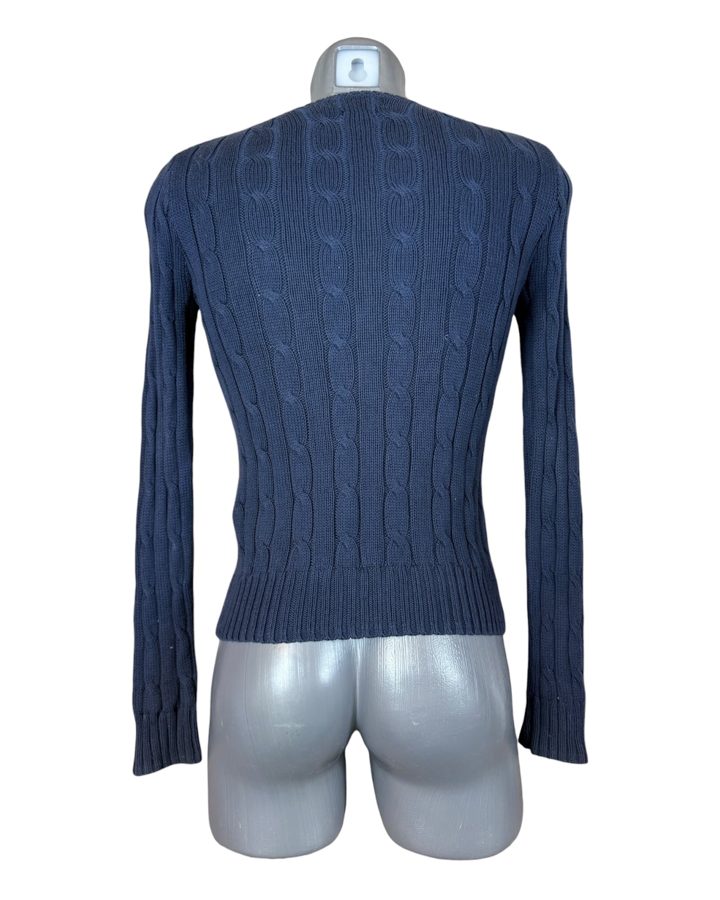 Polo Ralph Lauren Zopfmuster Pullover marineblau Größe S