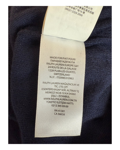 Polo Ralph Lauren Pullover Merinowolle marineblau Größe M