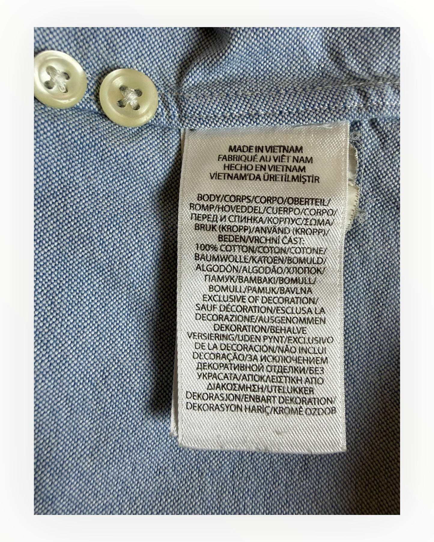 Polo Ralph Lauren Oxfordhemd hellblau Größe M