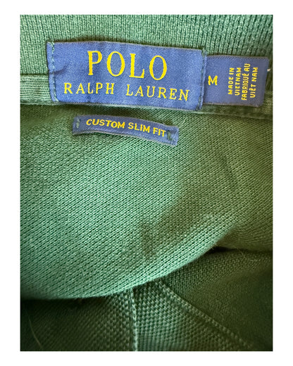Polo Ralph Lauren langärmliges Poloshirt grün Größe M