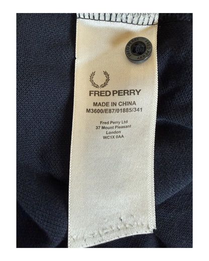 Fred Perry Poloshirt marineblau Größe M
