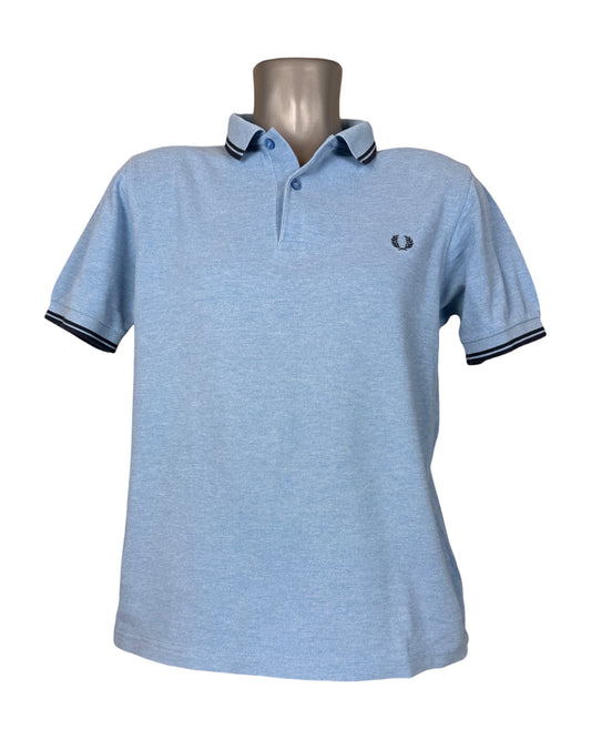 Fred Perry Poloshirt hellblau Größe M