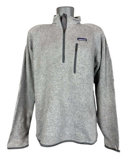 Patagonia Fleece Half Zip Pullover grau Größe M