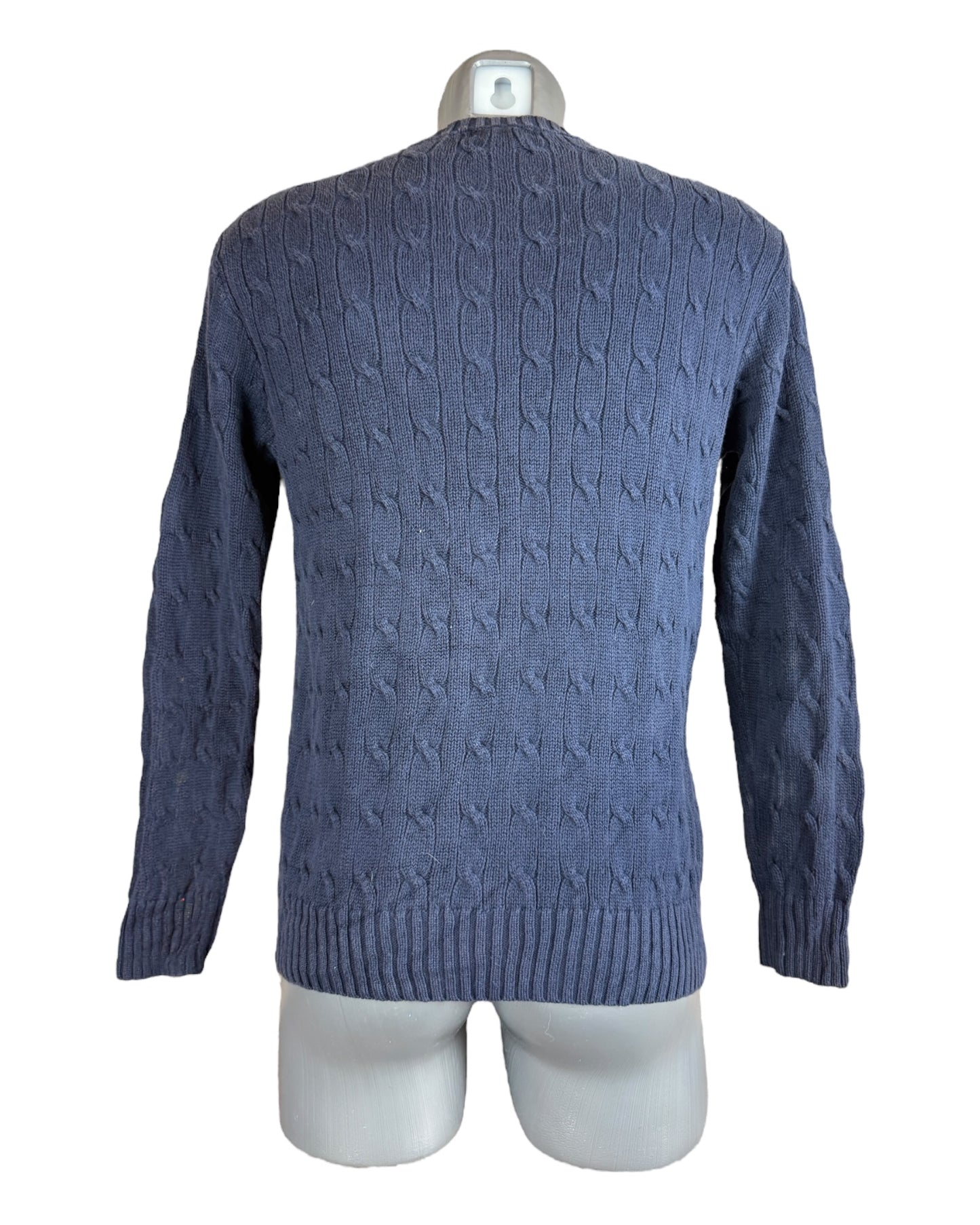 Polo Ralph Lauren Zopfmuster Pullover marineblau Größe L
