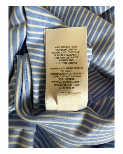 Polo Ralph Lauren Bluse hellblau weiß gestreift Größe S