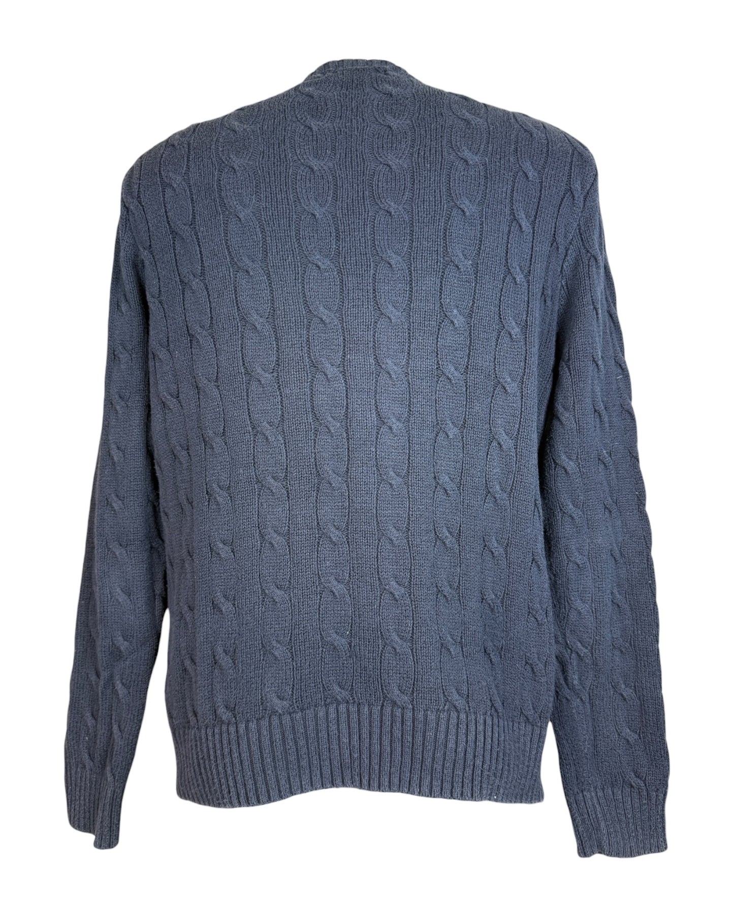 Polo Ralph Lauren Zopfmuster Pullover marineblau Größe S