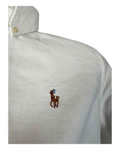 Polo Ralph Lauren Oxford Bluse weiß Größe M