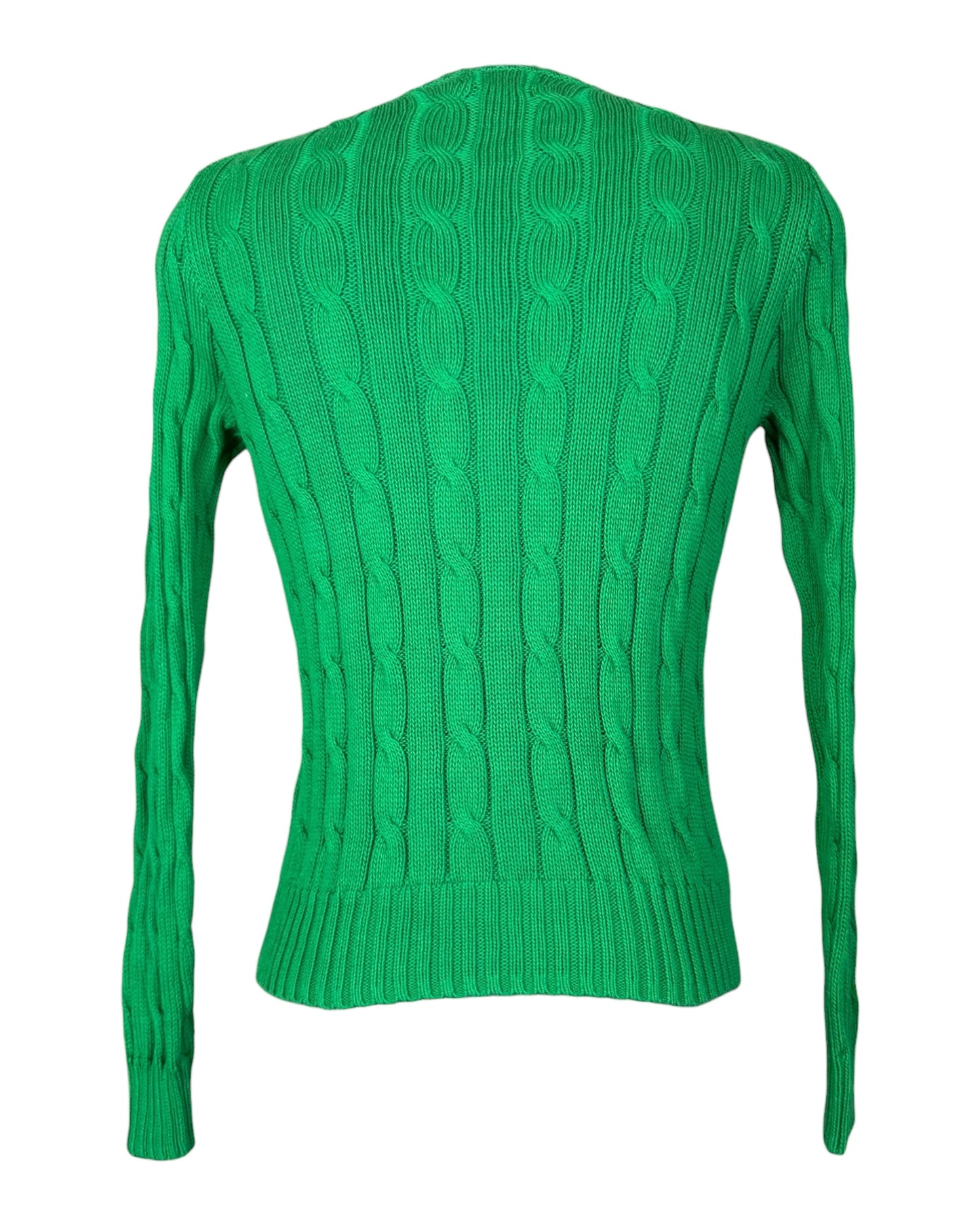 Polo Ralph Lauren Zopfmuster Pullover grün Größe S